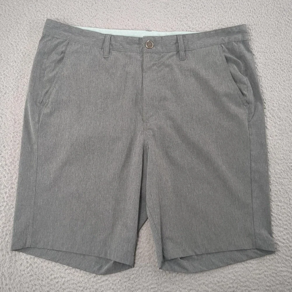 Free Fly Shorts Mens 36 Gray 8 Inch Stretch Chino Performance Casual Travel